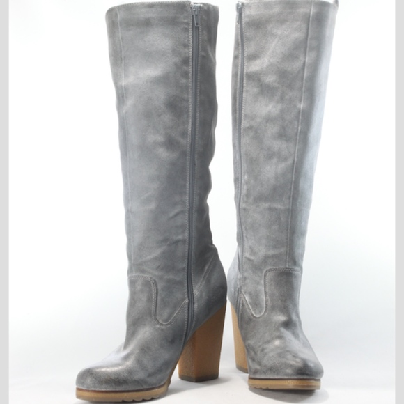 Me Too SoHo Maxine Distressed Tall Boot Gray - Picture 2 of 8